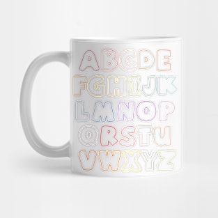 Rainbow Alphabet 2 Mug